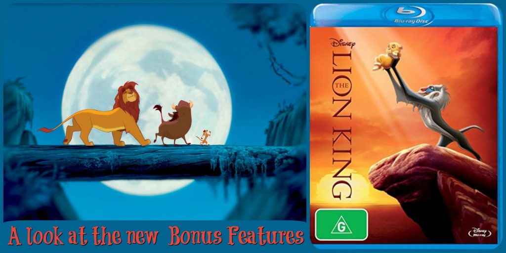 The Lion King Bonus Features With Video Clips And Images